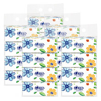 心相印 花世界 抽纸 3层*100抽*24包(180*125mm)