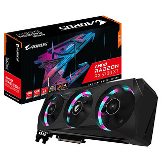 GIGABYTE 技嘉 小雕 AORUS Radeon RX 6700 XT ELITE 12G 显卡 12GB