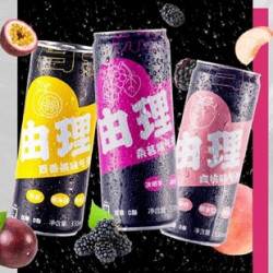 由理 桑葚气泡水饮料 330ml*3罐