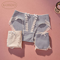 GUKOO 果壳 女士内裤纯棉裆 722022551807 3条装