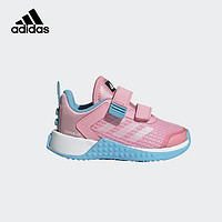 adidas 阿迪达斯 2021冬季Lego Sport联名女婴童魔术贴防滑透气跑步鞋儿童运动鞋GX7614浅粉22码/125mm/5-k