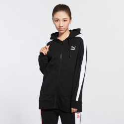 puma彪马挡风恒温女款潮搭拼接长袖连帽外套