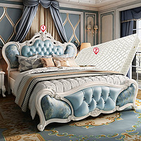东域春意 欧式家用双人床1.8米主卧婚床简约公主床轻奢床储物床婚床
