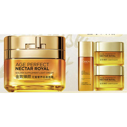 L'OREAL PARIS 巴黎欧莱雅 金致臻颜花蜜奢养面霜 轻盈版 50ml（赠 精华蜜22ml+同款15ml*2）