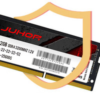 JUHOR 玖合 DDR4 3200MHz 笔记本内存 普条 黑色 8GB