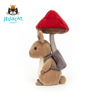 jELLYCAT新品采蘑菇小兔子宝宝安抚玩偶毛绒玩具公仔