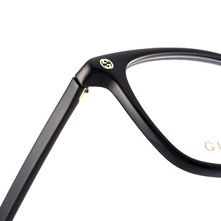 GUCCI 古驰 GG0156OA 中性板材眼镜框 黑色
