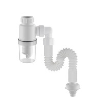 一靓 防臭型面盆下水管 白色