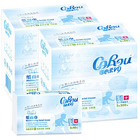 CoRou 可心柔 V9婴儿保湿抽纸3层60抽柔纸巾餐巾纸卫生纸 10包*60抽