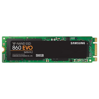 SAMSUNG 三星 500GB SSD固态硬盘 M.2接口(SATA总线) 860 EVO（MZ-N6E500BW）