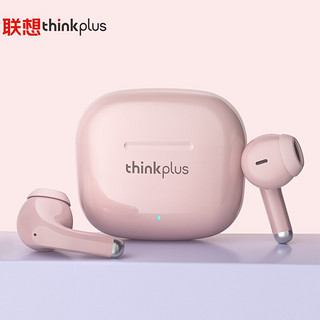 Lenovo 联想 thinkplus LP40升级版粉色 蓝牙耳机 真无线半入耳降噪音乐耳机蓝牙5.1 适用苹果安卓手机华为