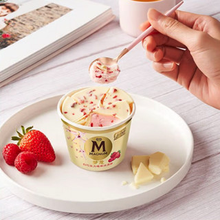 MAGNUM 梦龙 白巧克力莓果冰淇淋 207g