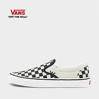 抖音超值购：VANS 范斯 官方 黑白棋盘格懒人一脚蹬男女职业滑板鞋VN0A5FCAAUH1