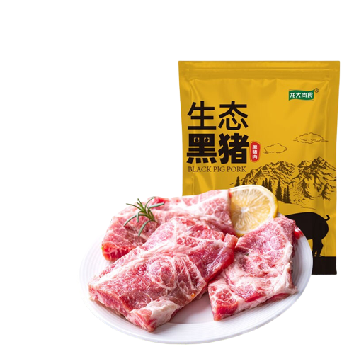 黑猪梅花肉薄片 400g