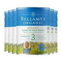 【限时特价】Bellamy's 贝拉米 有机婴幼儿奶粉 900g 3段 6罐包邮装（新版）