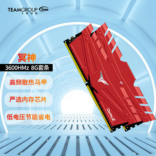 Team 十铨 科技 十铨(Team) 冥神系列DDR4 3600 16G 32G台式机内存条（套条）冥神 冥神DDR4 3600 8G