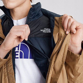 THE NORTH FACE 北面 男子三合一户外羽绒服 NF0A4U7L-1WK 棕色 XXXL