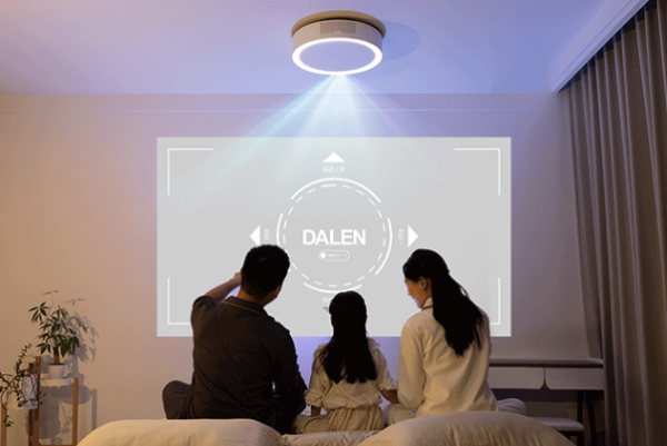 dalen达伦阿拉丁神灯投影仪家用投影机吸顶投影仪正向投影超高清低