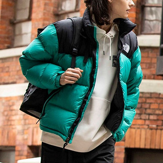 THE NORTH FACE 北面 1996 Nuptse 中性户外羽绒服 NF0A3C8D-ZCV 绿色 XL