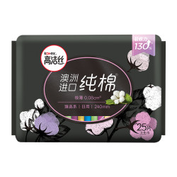kotex 高洁丝 日用臻选澳洲进口纯棉 240mm*25片
