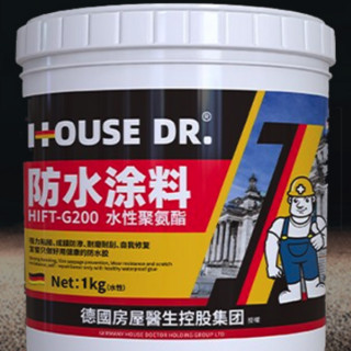 HOUSE DR. 房屋医生 HIFT-G200 水性聚氨酯涂料 黑色 1kg