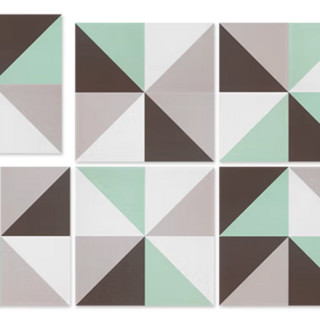 XIAOMI CERAMICS 小米瓷砖 颜值小花砖系列 F30114 几何艺术瓷砖 菱形几何 300*300mm