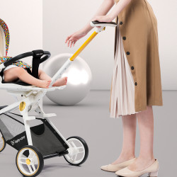 babyvovo V9 婴儿推车 新尊贵版 曼陀罗白