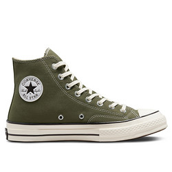 CONVERSE 匡威 Chuck 70 高帮自然绿帆布鞋 A00754C