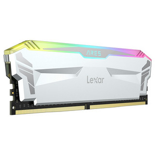 雷克沙(Lexar)台式机内存条8G16G DDR4战神之刃RGB台式内存 ARES 4000 8G*2 RGB套条 白色