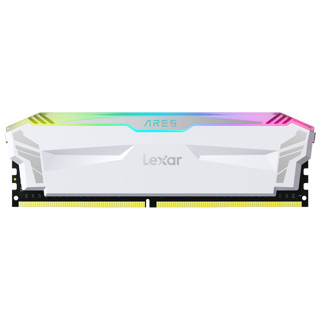 雷克沙(Lexar)台式机内存条8G16G DDR4战神之刃RGB台式内存 ARES 4000 8G*2 RGB套条 白色