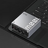 nubia 努比亚 PA0223B 氮化镓手机充电器 USB-A/三Type-C 100W 银色+100W 数据线 白色