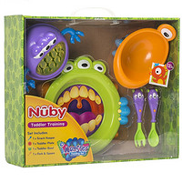 Nuby 努比 儿童餐具套装 5件套 小怪兽礼盒装