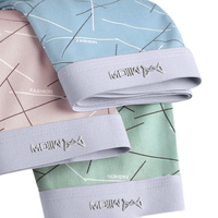 Miiow 猫人 男士内裤套装 MR-HT1040 3条装(蓝色+粉色+绿色) L