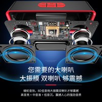 幽炫 无线蓝牙音箱迷你小音响家用重低音炮双喇叭大音量微信收款支付宝语音播报器商用高端小型车载3d环绕户外插卡