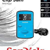 SanDisk 闪迪 Clip Jam 8GB MP3播放器，蓝色