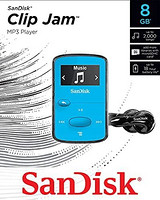 SanDisk 闪迪 Clip Jam 8GB MP3播放器，蓝色