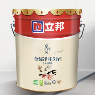 立邦 京雅居 金装净味5合1乳胶漆 18L 白漆款