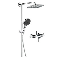 hansgrohe 汉斯格雅 飞雨系列 26777+26865707 淋浴花洒套装 白色