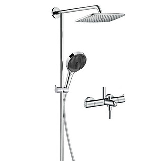 hansgrohe 汉斯格雅 飞雨系列 26777+26865707 淋浴花洒套装 白色