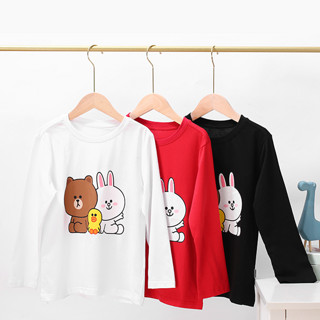 LINE FRIENDS NK04 儿童长袖T恤 黑色 120cm