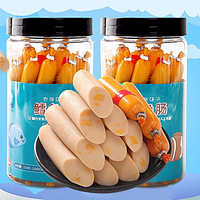 海岛大亨 鳕鱼肠儿童营养鱼肠火腿肠零食礼包 原味（15支装）-150g*3罐