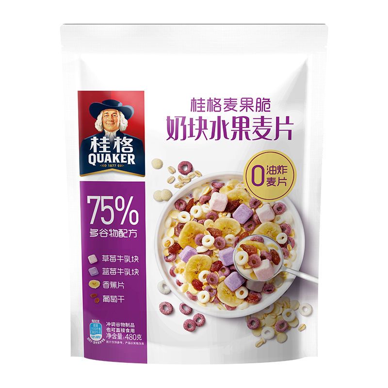 麦果脆 奶块水果麦片