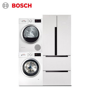 BOSCH 博世 20点：BOSCH 博世 48S20+282602+875601  热泵烘干机洗烘套装+家用多门冰箱