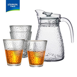 LOVWISH 乐唯诗 锤纹玻璃杯 1壶4杯