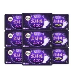 kotex 高洁丝 卫生巾套装（放肆睡280mm*24片+420mm*24片）