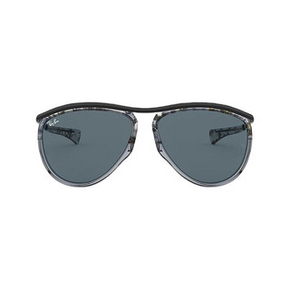 Ray-Ban 雷朋 Aviator飞行员系列 男女款太阳镜 0RB2219 1286R5 灰色框蓝色片 59mm