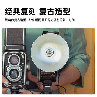 神牛（Godox） 复古闪光灯Lux Senior机顶热靴灯适用C/N/S/F通用型相机小型外拍灯 官方标配【通用型】