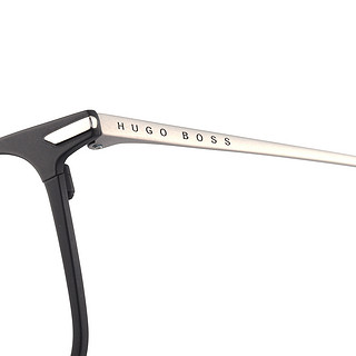 HUGO BOSS 雨果博斯&EYEPLAY 目戲 1253 黑色钛合金眼镜框+1.67折射率 防蓝光镜片
