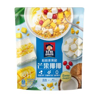 QUAKER 桂格 麦果脆 芒果椰椰 麦片 500g