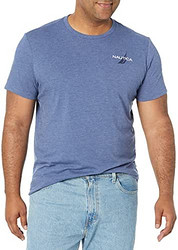 NAUTICA 诺帝卡 男士短袖徽标系列带图案 T 恤